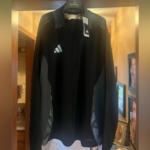 Adidas Men's Black and Grey XL full zip Jacket Brand New!